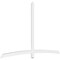 Ekena Millwork Bellingham Architectural Grade PVC Gable Bracket, 108"W x 67 1/2"H x 2"D x 4"F, 15/12 Pitch GBP108X68X0204BEL00 - alternate 1